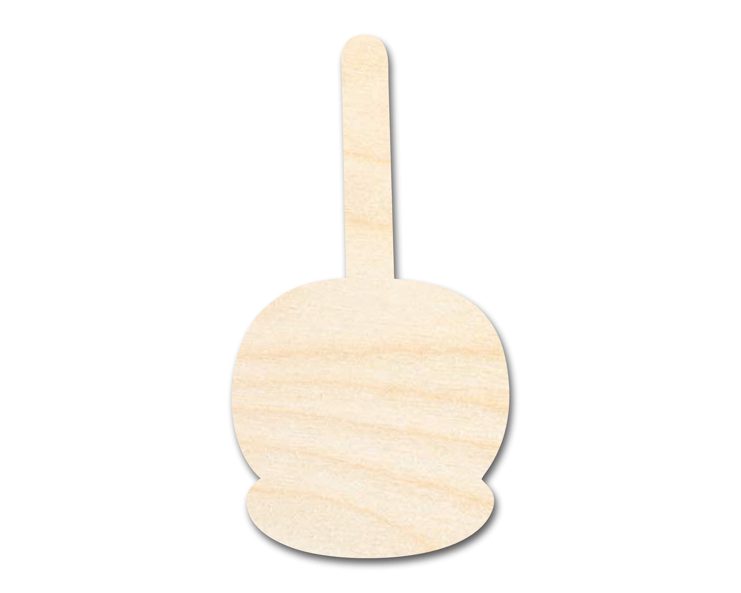 Unfinished Wood Candy Caramel Apple Shape | Craft Cutout | up to 46" DIY