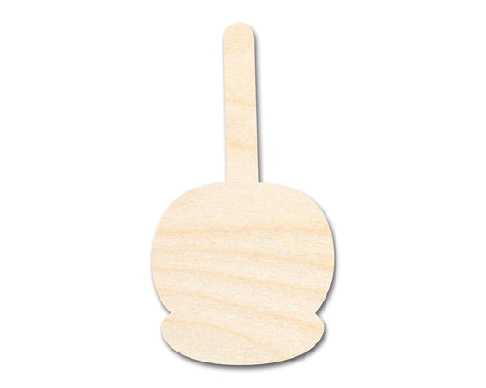 Unfinished Wood Candy Caramel Apple Shape | Craft Cutout | up to 46" DIY