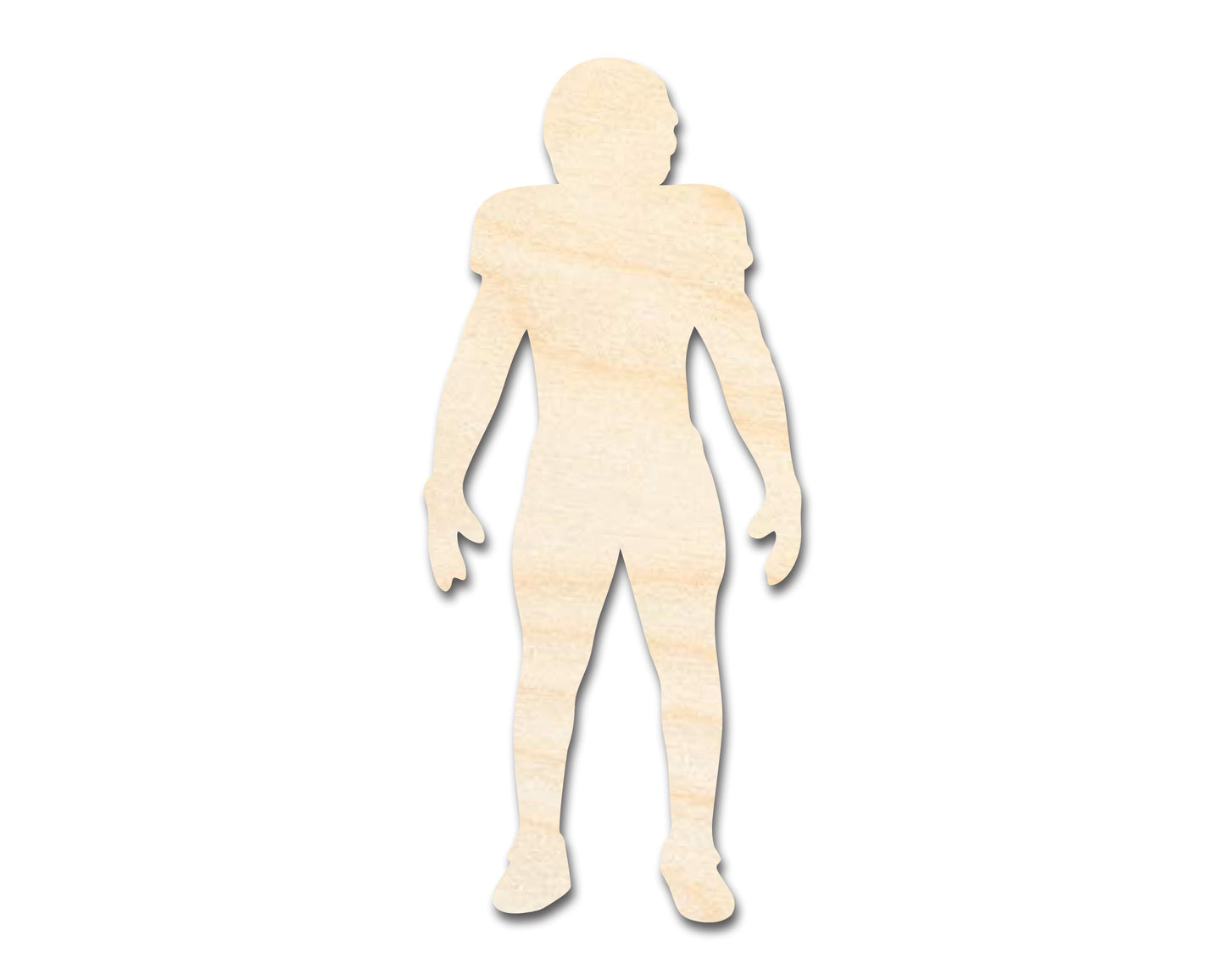 Unfinished Wood Football Player Silhouette | DIY Sports Craft Cutout | up to 46" DIY