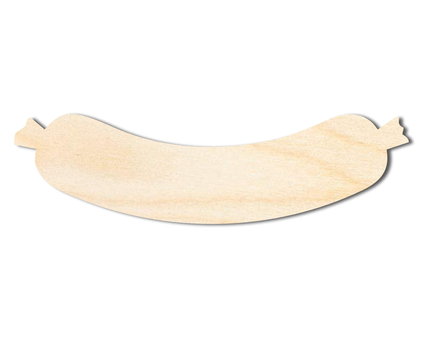 Unfinished Wood Sausage Shape | Craft Cutout | up to 46" DIY