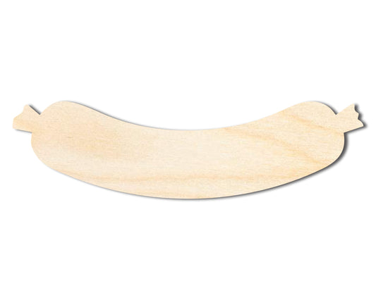 Unfinished Wood Sausage Shape | Craft Cutout | up to 46" DIY