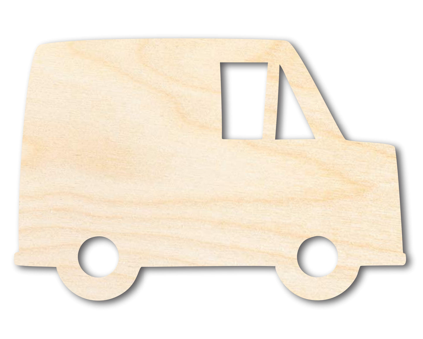Unfinished Wood Mail Truck Shape | Craft Cutout | up to 46" DIY