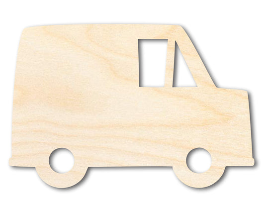 Unfinished Wood Mail Truck Shape | Craft Cutout | up to 46" DIY