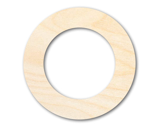 Unfinished Wood Wreath Blank Shape | Craft Cutout | up to 46" DIY