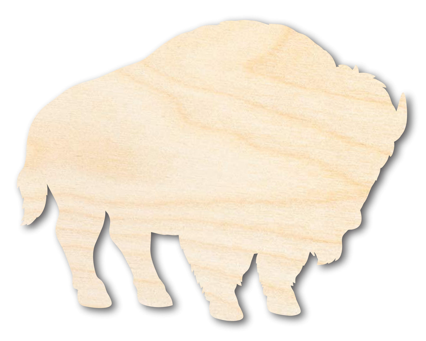 Unfinished Wood Buffalo Bison Silhouette | DIY Native American Craft Cutout | up to 46" DIY