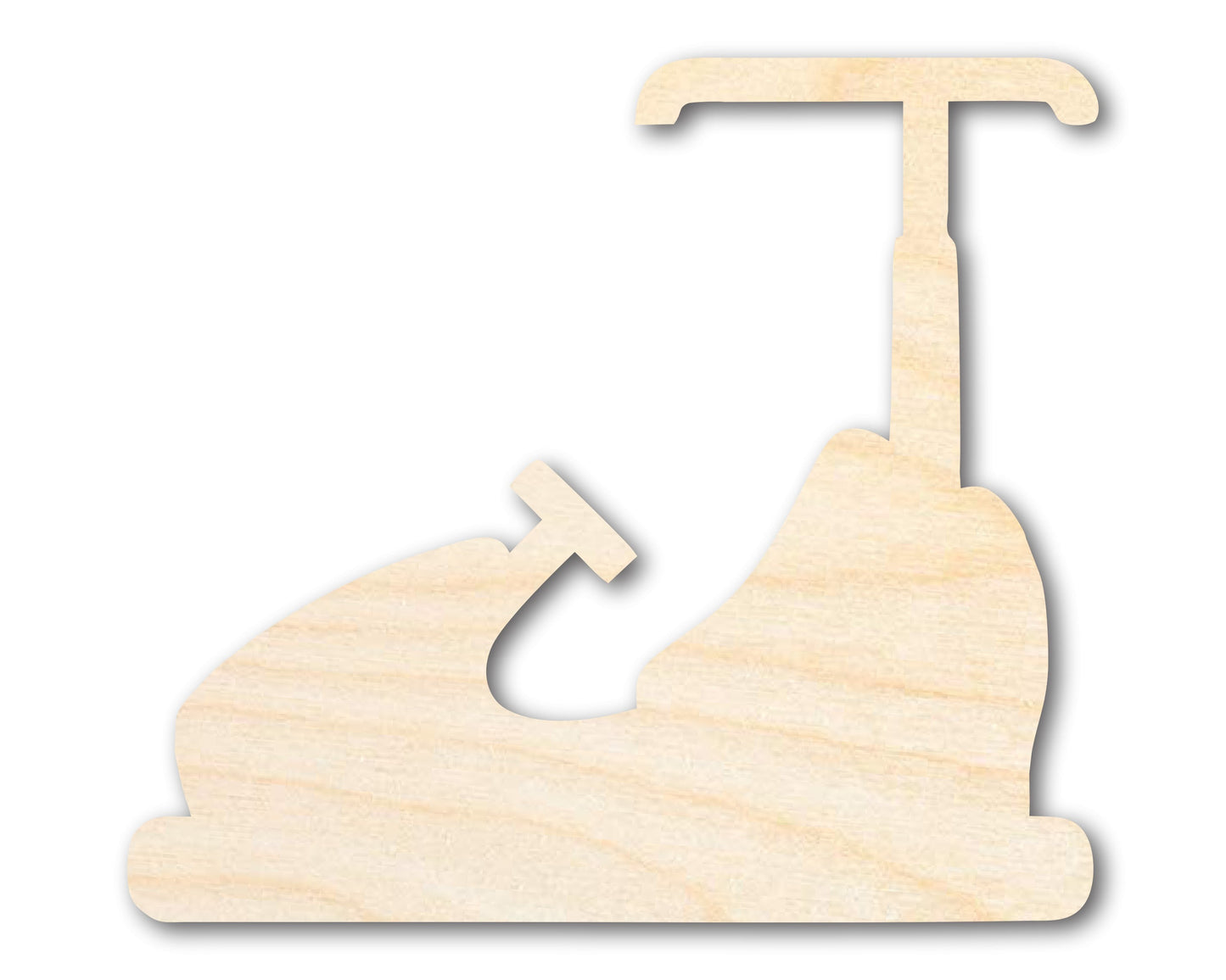 Unfinished Wood Bumper Car Shape | Amusement Park Ride Silhouette | Craft Cutout | up to 46" DIY