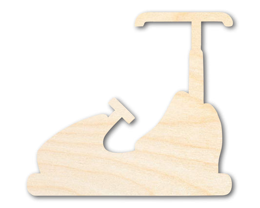 Unfinished Wood Bumper Car Shape | Amusement Park Ride Silhouette | Craft Cutout | up to 46" DIY