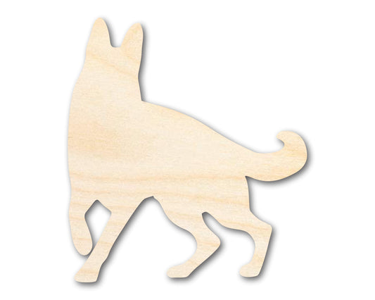 Unfinished Wood Guard Dog Silhouette | DIY Dog Craft Cutout | up to 46" DIY