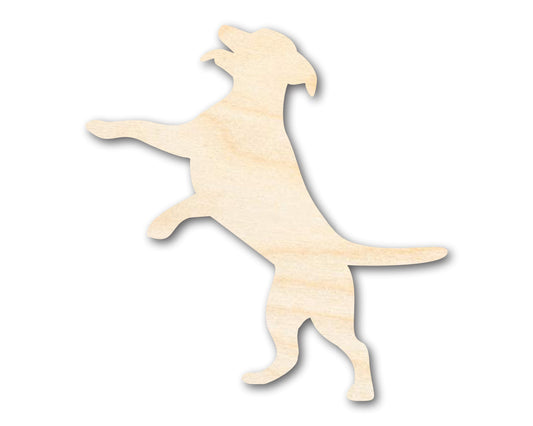Unfinished Wood Playful Dog Silhouette | DIY Dog Craft Cutout | up to 46" DIY