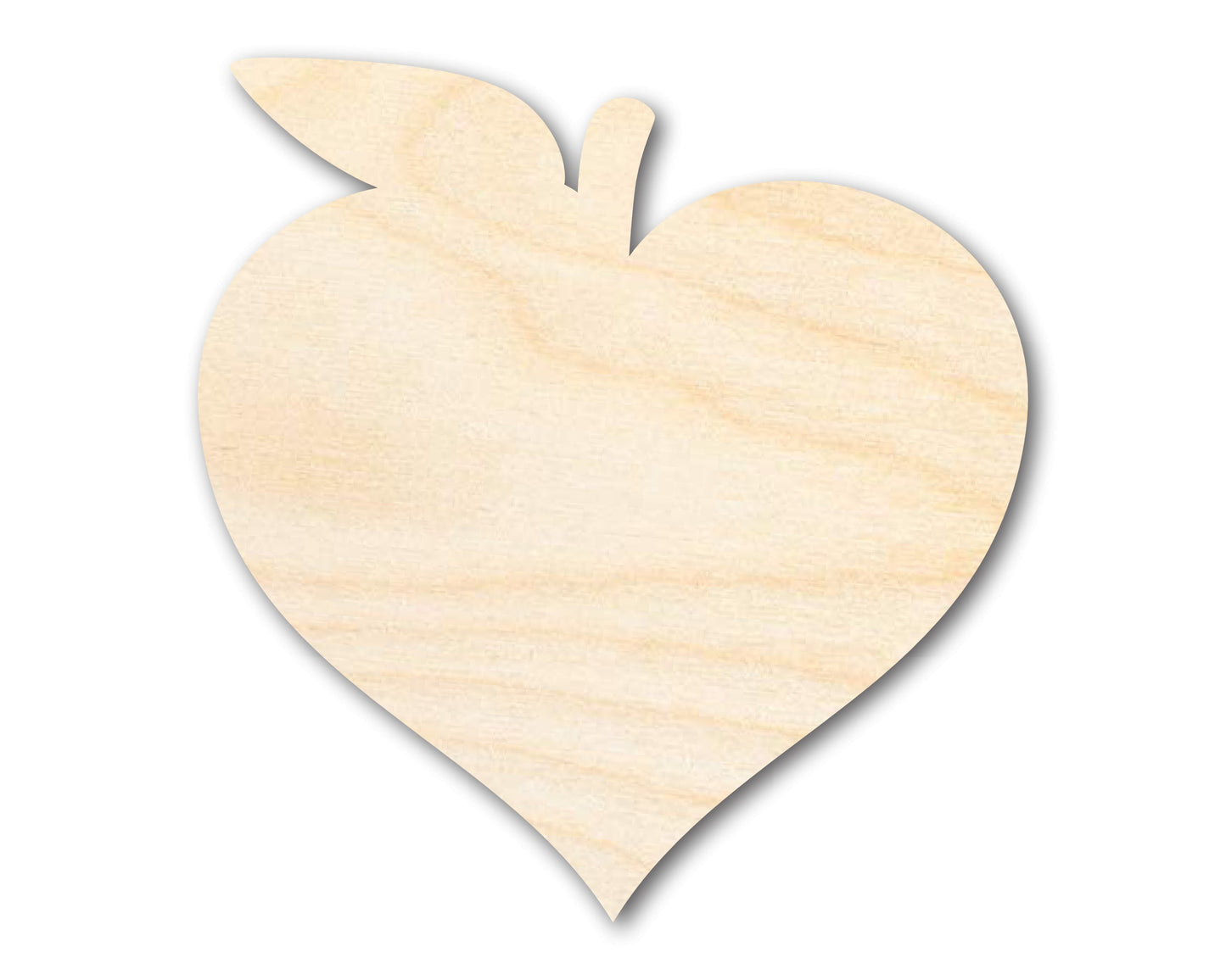 Unfinished Wood Apple Heart Shape | Teacher Appreciation | Kids Crafts | Apple Lovers | Craft Cutout | up to 46" DIY