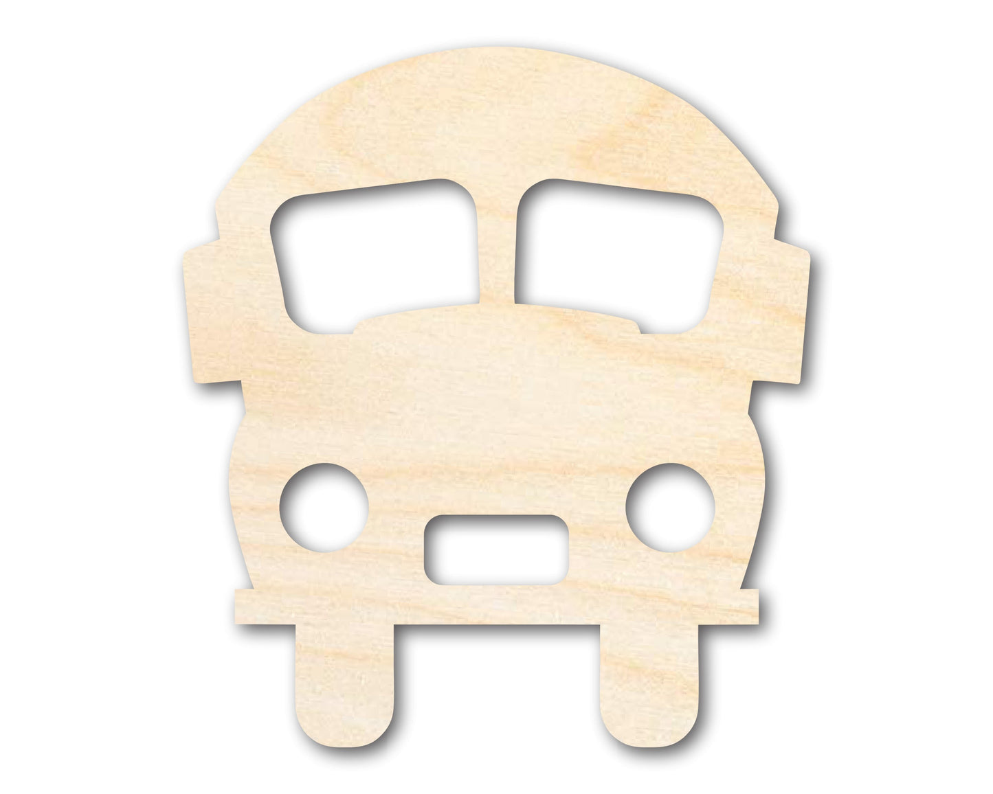 Unfinished Wood Cute School Bus Shape | Back to School | Kids Crafts | Craft Cutout | up to 46" DIY