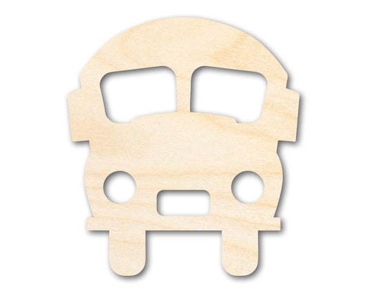 Unfinished Wood Cute School Bus Shape | Back to School | Kids Crafts | Craft Cutout | up to 46" DIY