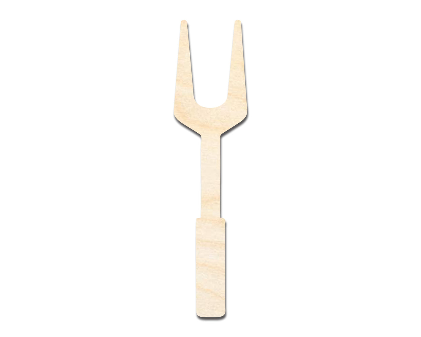 Unfinished Wood BBQ Fork Shape | Craft Cutout | up to 46" DIY