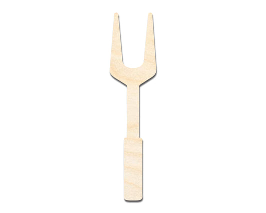 Unfinished Wood BBQ Fork Shape | Craft Cutout | up to 46" DIY