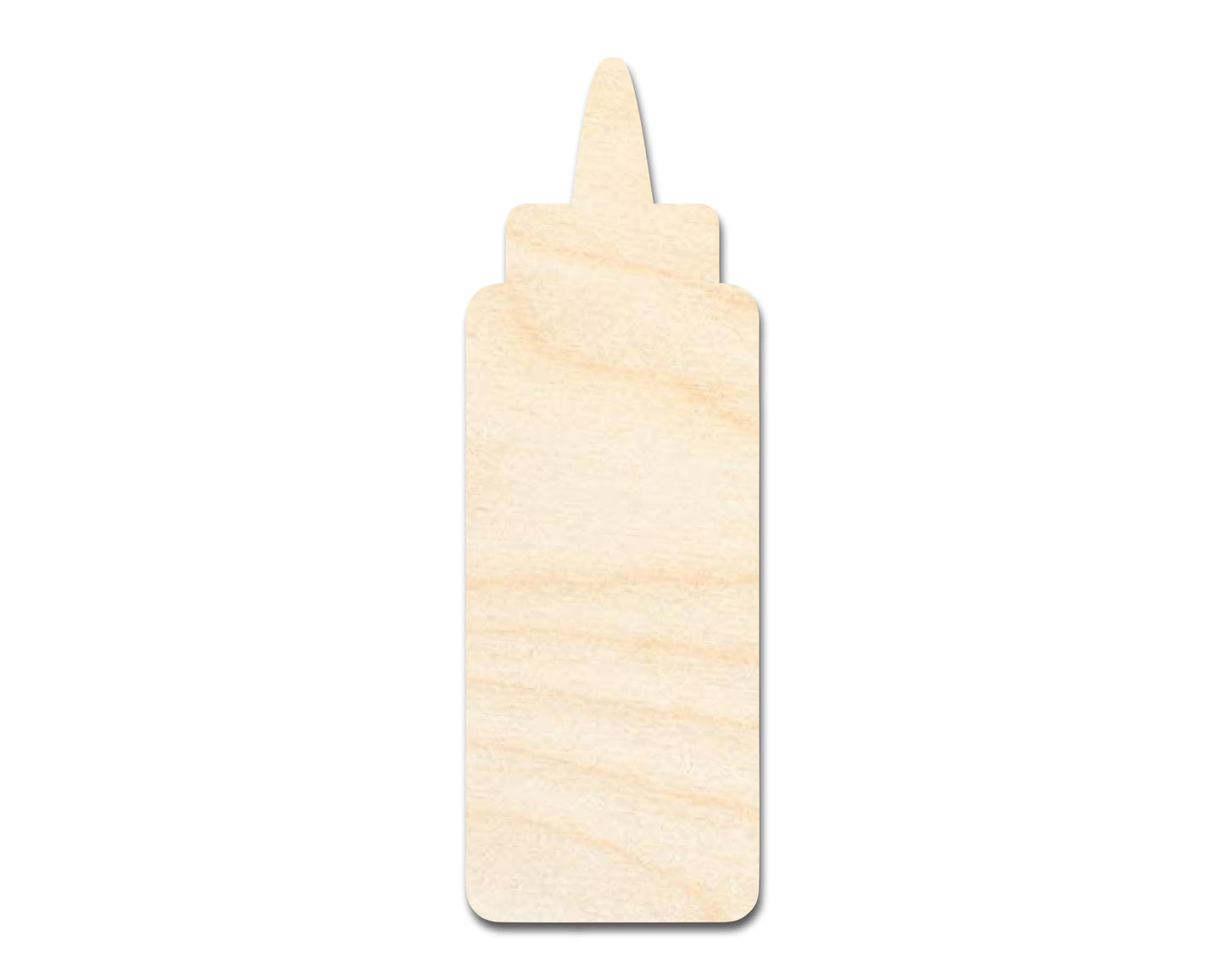 Unfinished Wood Condiment Bottle Shape | Craft Cutout | up to 46" DIY