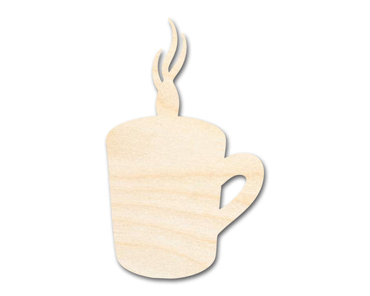 Unfinished Steamy Mug Shape | Craft Cutout | up to 46" DIY