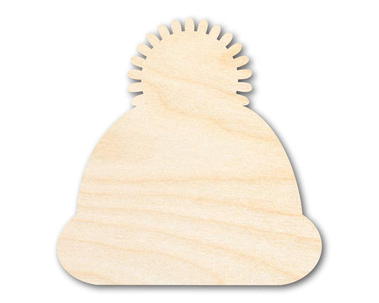 Unfinished Wood Winter Hat Silhouette | DIY Winter Craft Cutout | up to 46" DIY