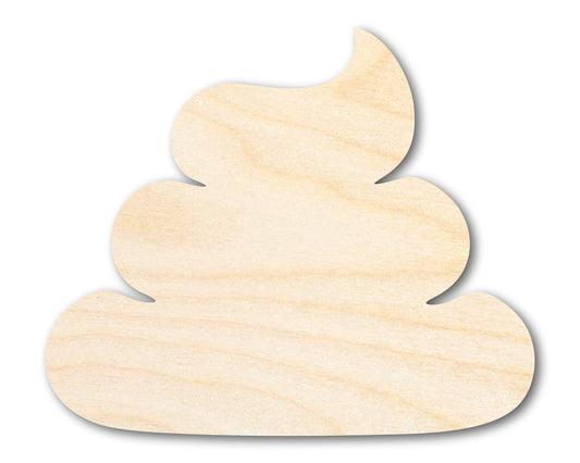 Unfinished Poop Shape | Craft Cutout | up to 46" DIY