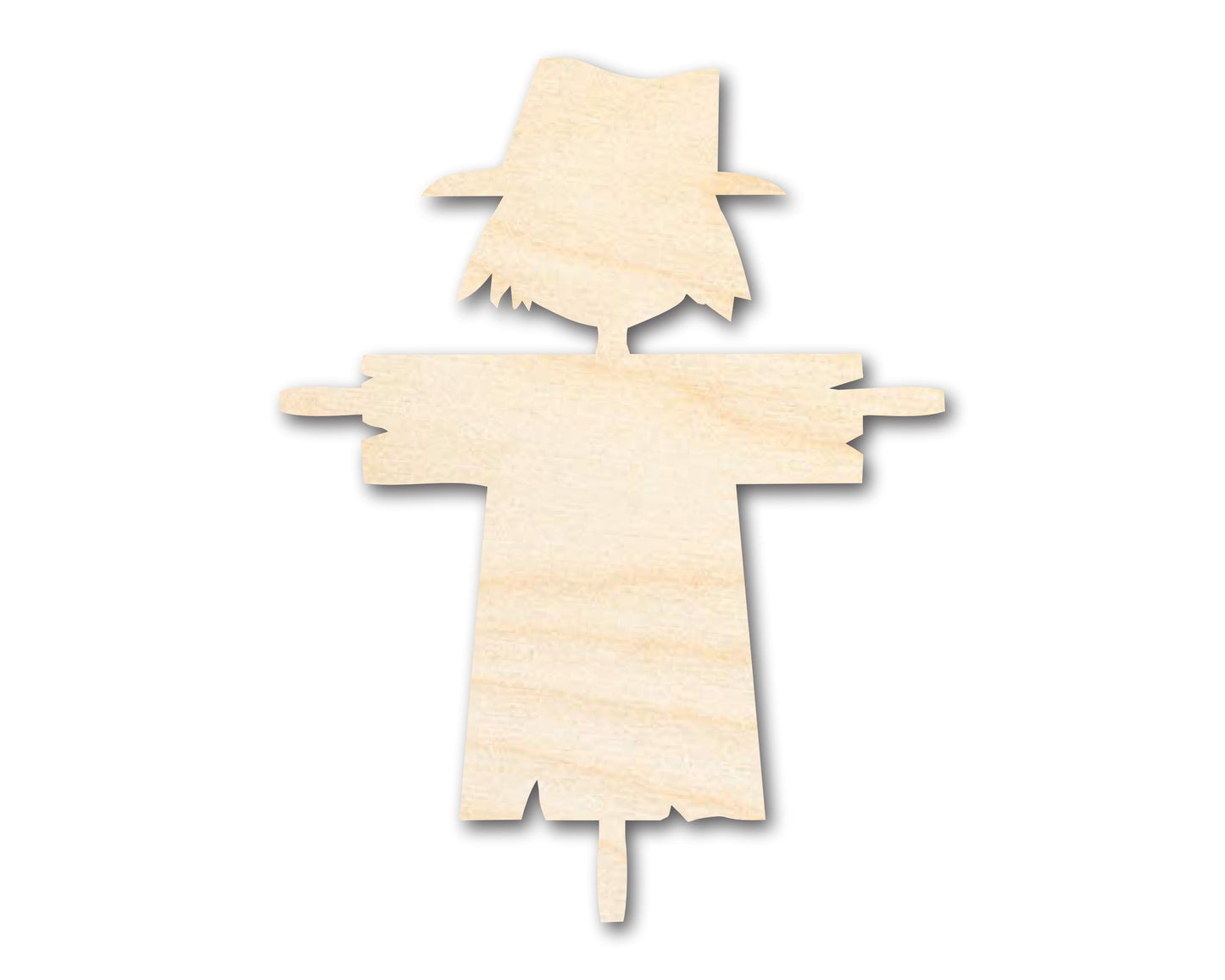Unfinished Wood Scarecrow Shape | DIY Fall Harvest Craft Cutout | up to 46" DIY
