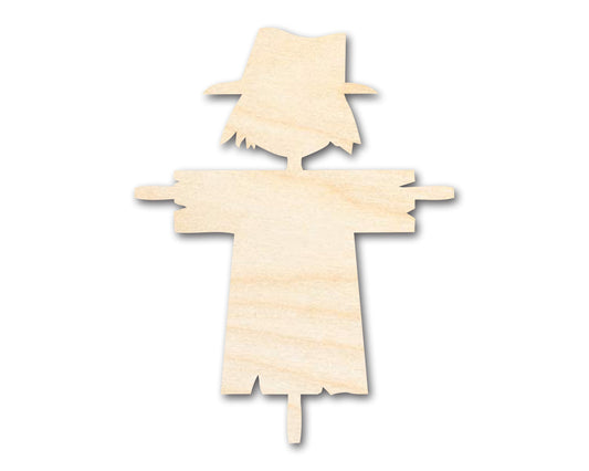 Unfinished Wood Scarecrow Shape | DIY Fall Harvest Craft Cutout | up to 46" DIY