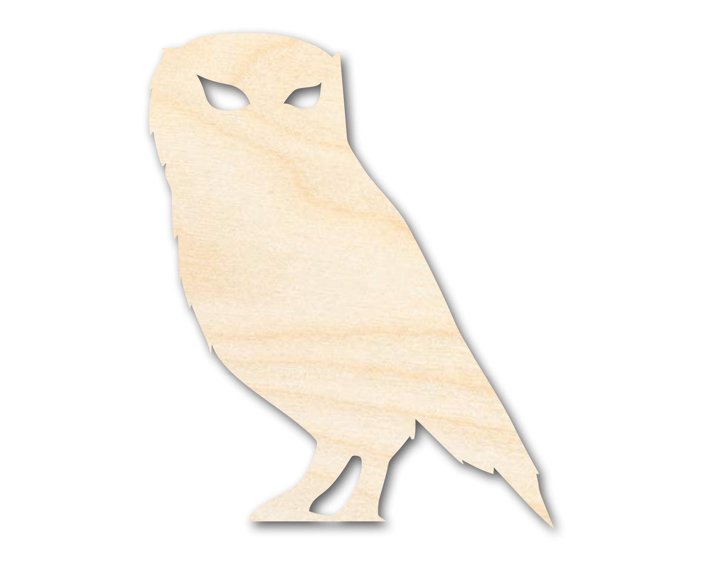 Unfinished Wood Spooky Owl Shape | Craft Cutout | up to 46" DIY