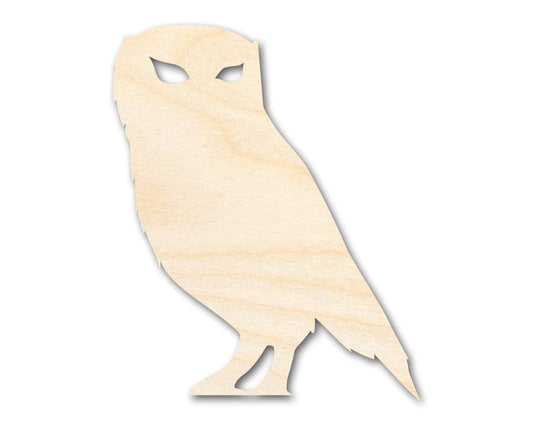 Unfinished Wood Spooky Owl Shape | Craft Cutout | up to 46" DIY