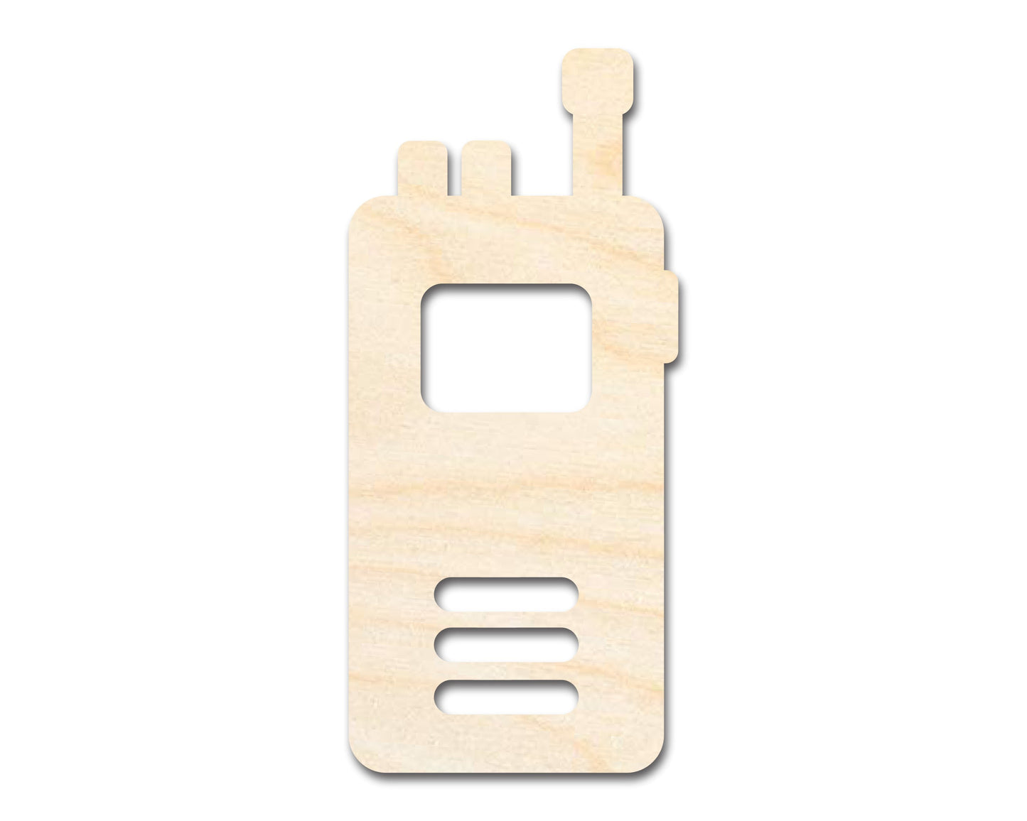 Unfinished Wood Walkie Talkie Shape | Craft Cutout | up to 46" DIY