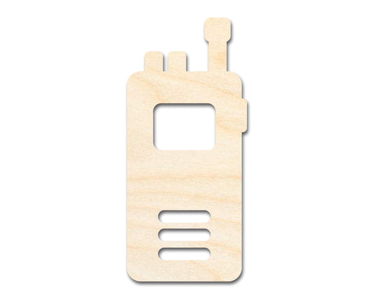 Unfinished Wood Walkie Talkie Shape | Craft Cutout | up to 46" DIY