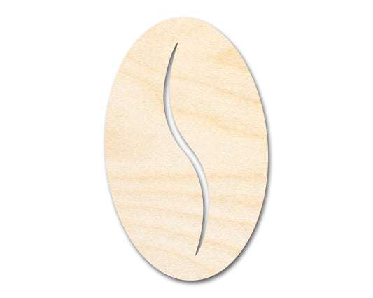 Unfinished Coffee Bean Shape | Craft Cutout | up to 46" DIY