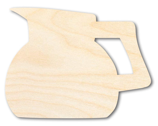 Unfinished Coffee Pot Shape | Craft Cutout | up to 46" DIY