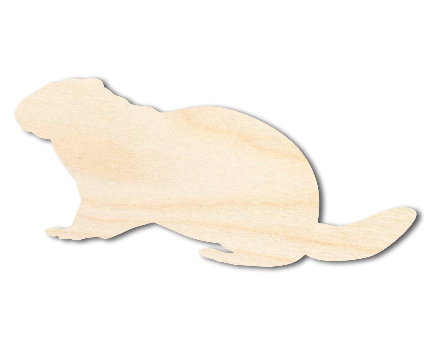 Unfinished Wood Sitting Groundhog Shape | Groundhog Day | DIY Craft Cutout | up to 46" DIY