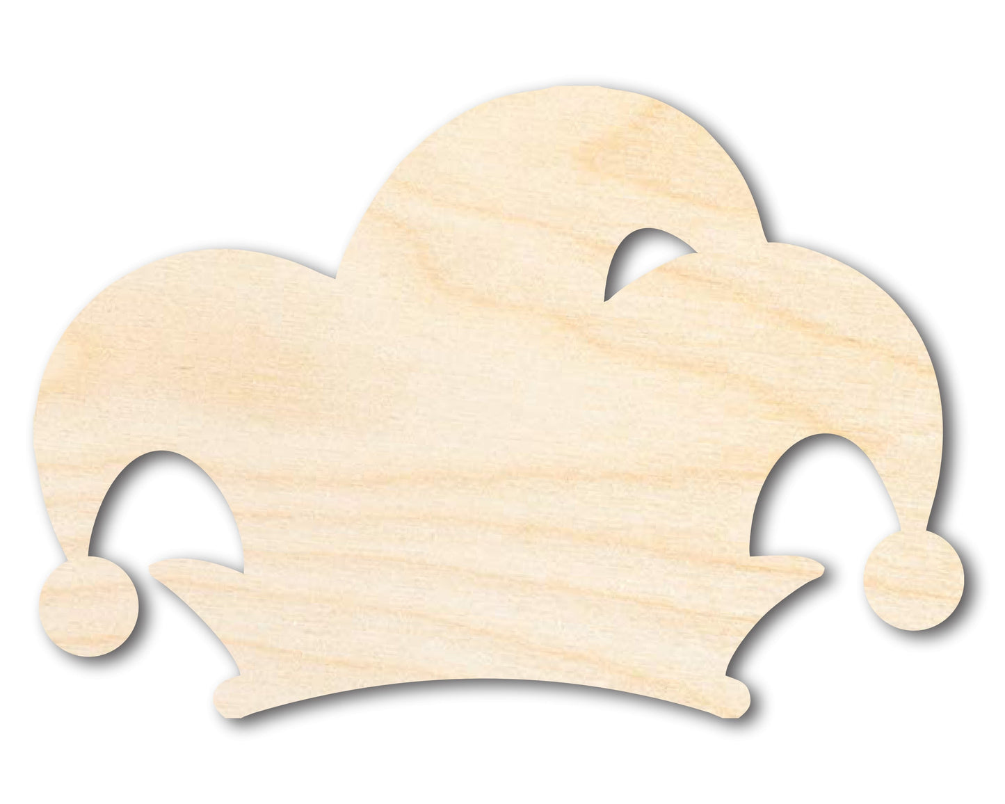 Unfinished Wood Jester Hat Silhouette | Mardi Gras | DIY Craft Cutout | up to 46" DIY