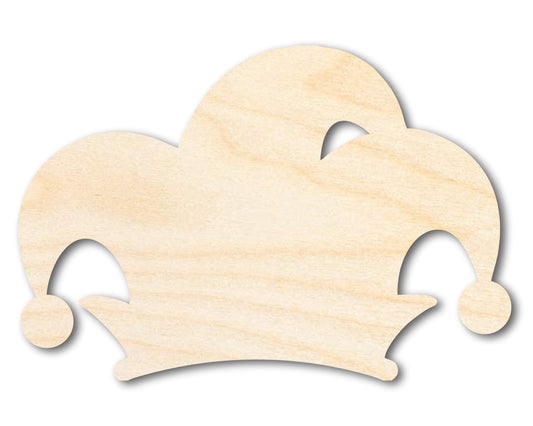 Unfinished Wood Jester Hat Silhouette | Mardi Gras | DIY Craft Cutout | up to 46" DIY