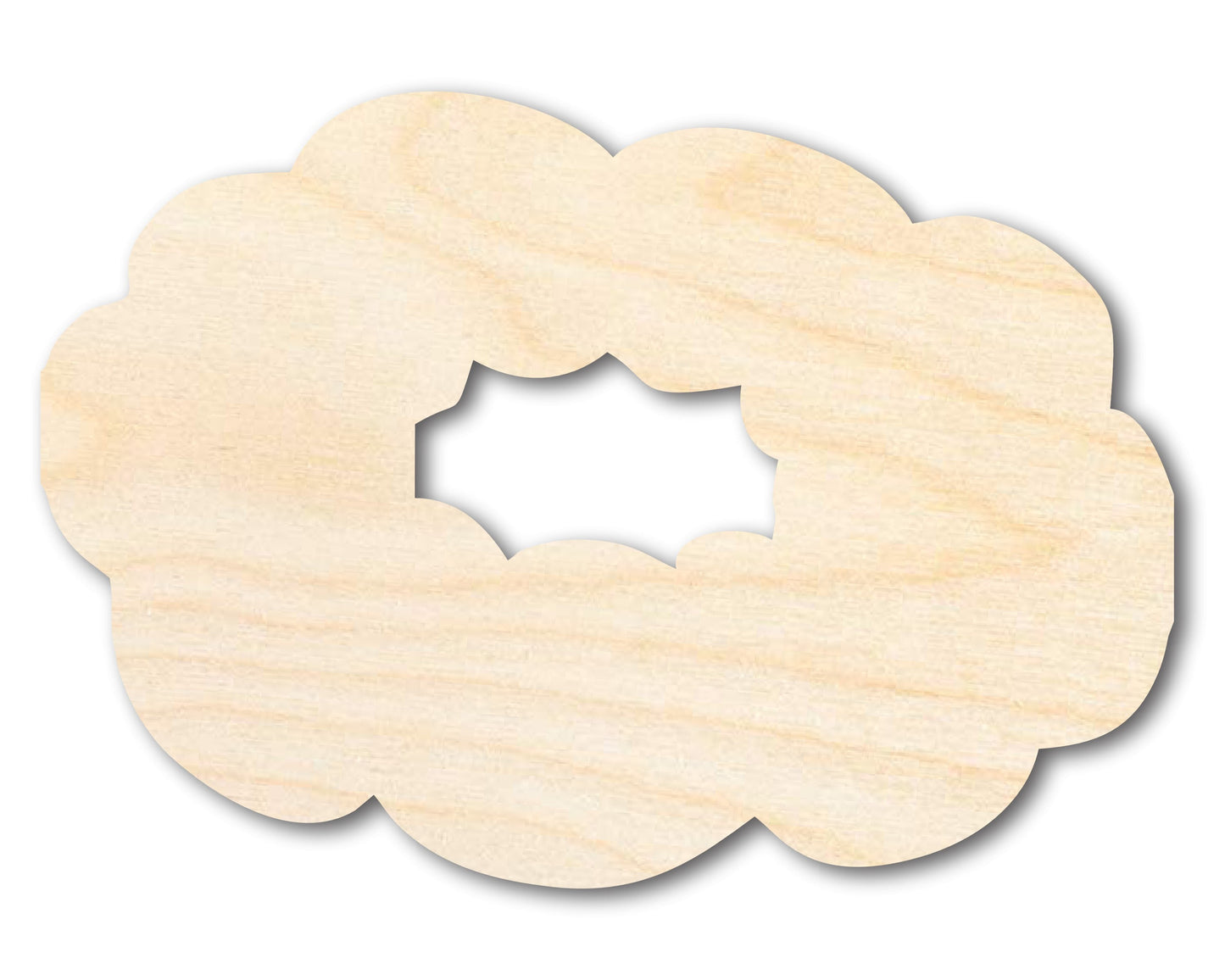 Unfinished Wood King Cake Silhouette | Mardi Gras | DIY Craft Cutout | up to 46" DIY