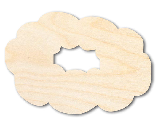 Unfinished Wood King Cake Silhouette | Mardi Gras | DIY Craft Cutout | up to 46" DIY