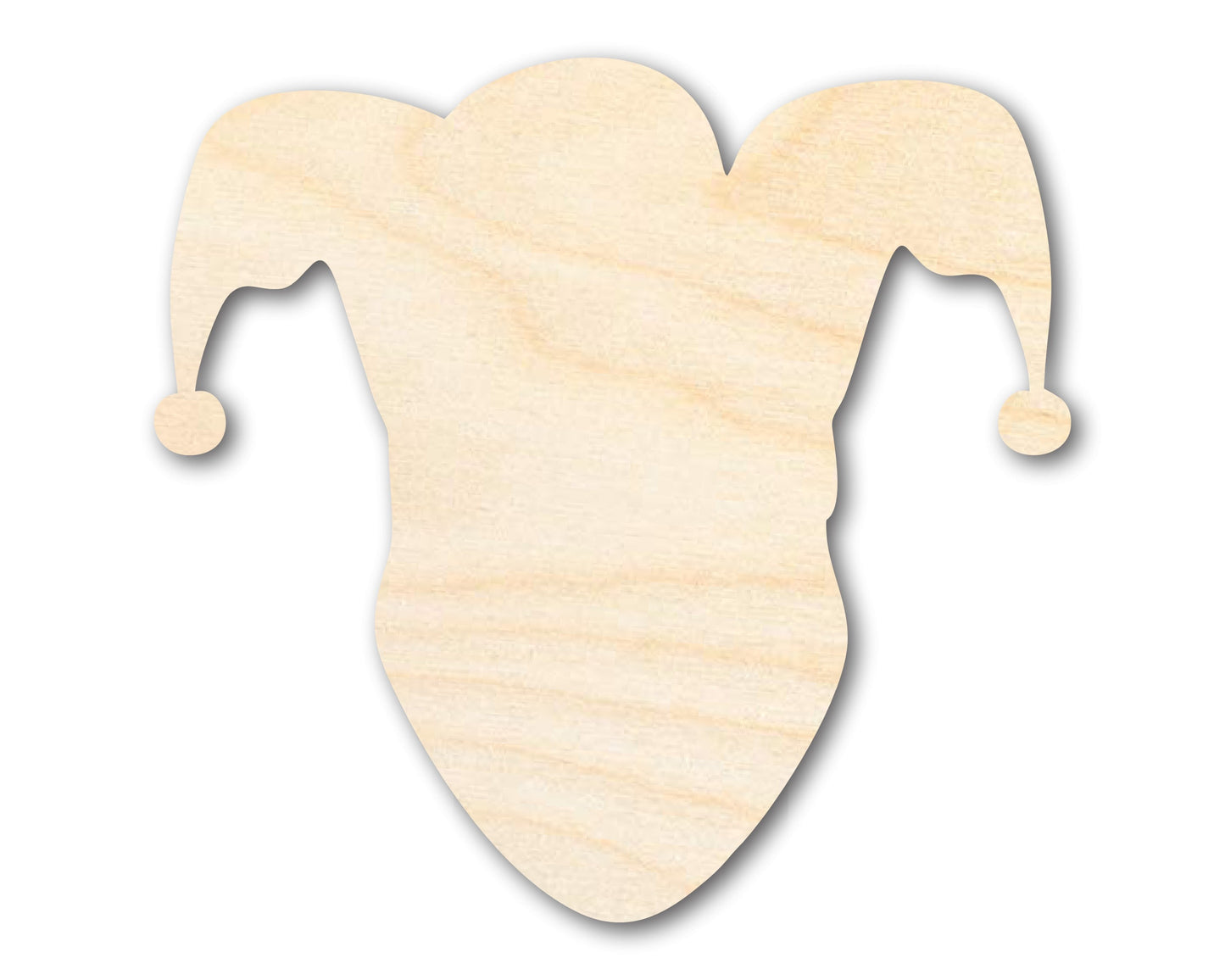 Unfinished Wood Jester Head Shape | Mardi Gras | DIY Craft Cutout | up to 46" DIY