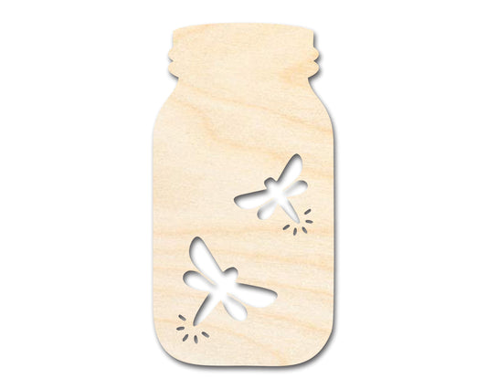Unfinished Firefly Jar Shape | DIY Craft Cutout | up to 46" DIY