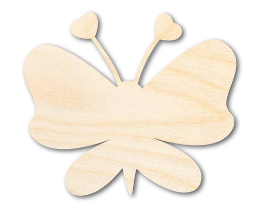 Unfinished Heart Butterfly Shape | DIY Craft Cutout | up to 46" DIY