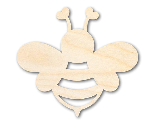 Unfinished Heart Bee Shape | DIY Craft Cutout | up to 46" DIY