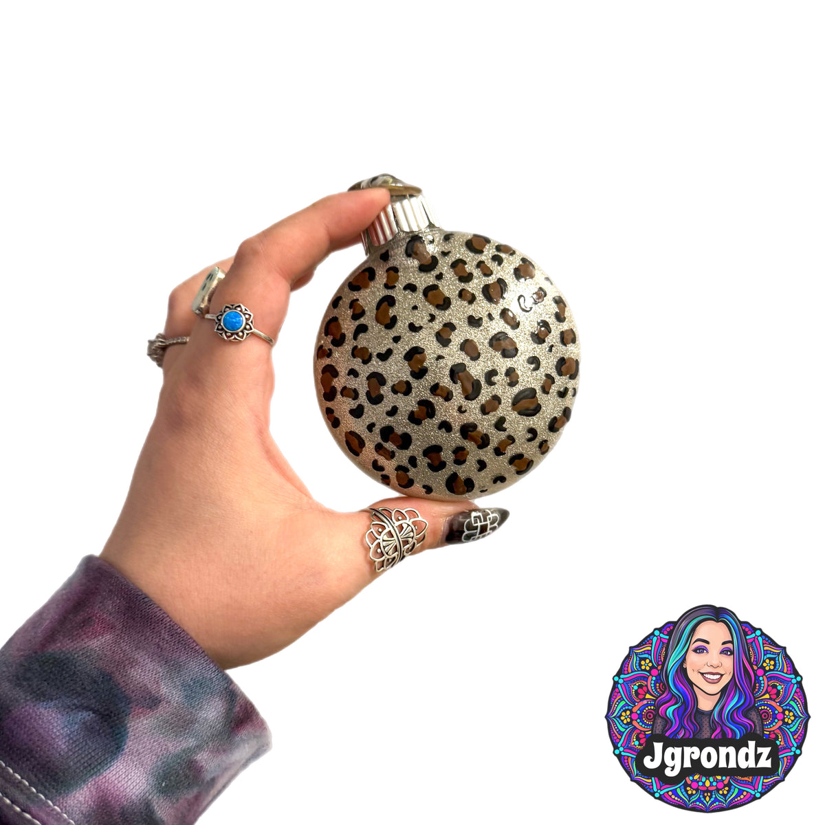 3” Leopard Print Ornament