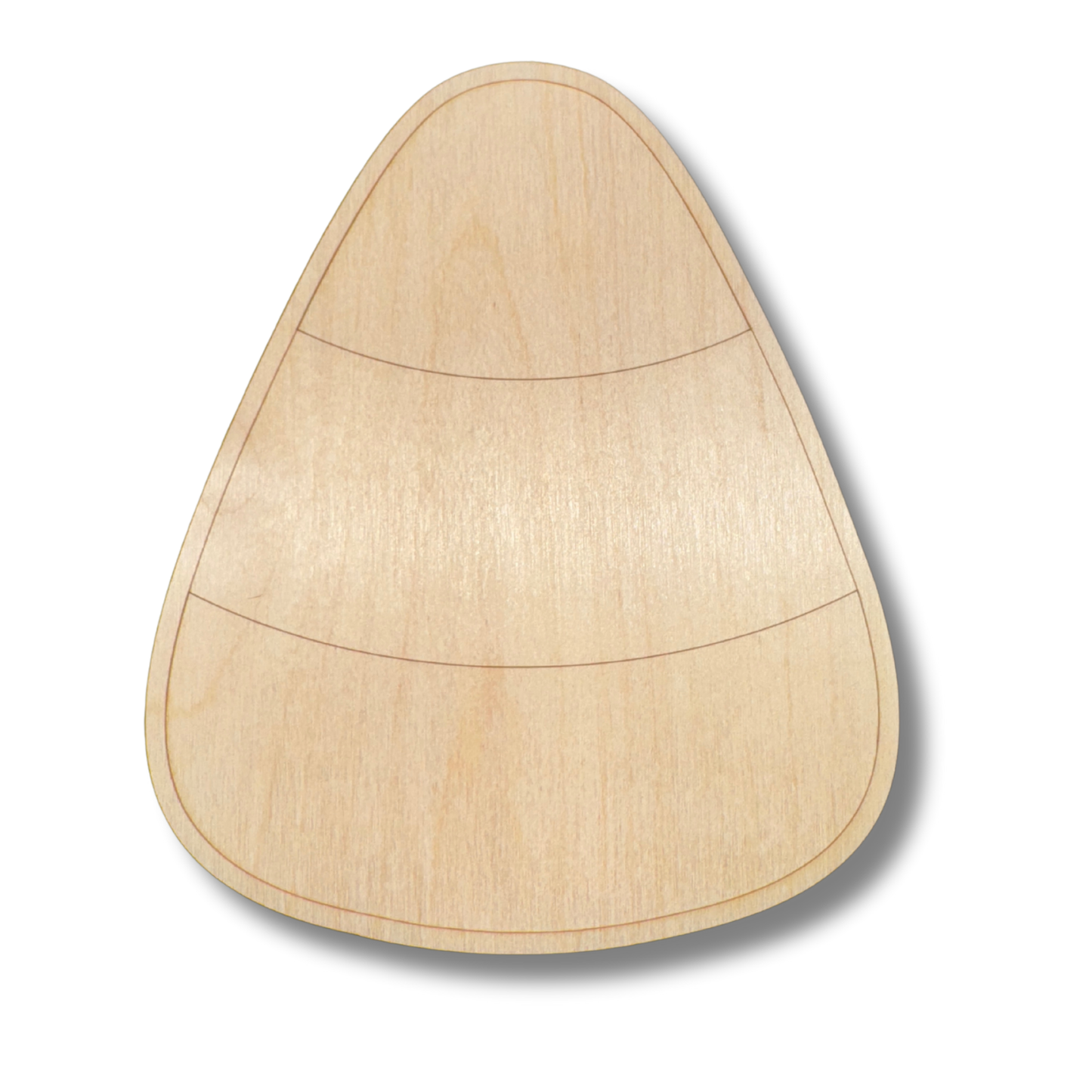 Unfinished Wood Etched Candy Corn Shape | Paint By Line Crafts | up to 30" DIY