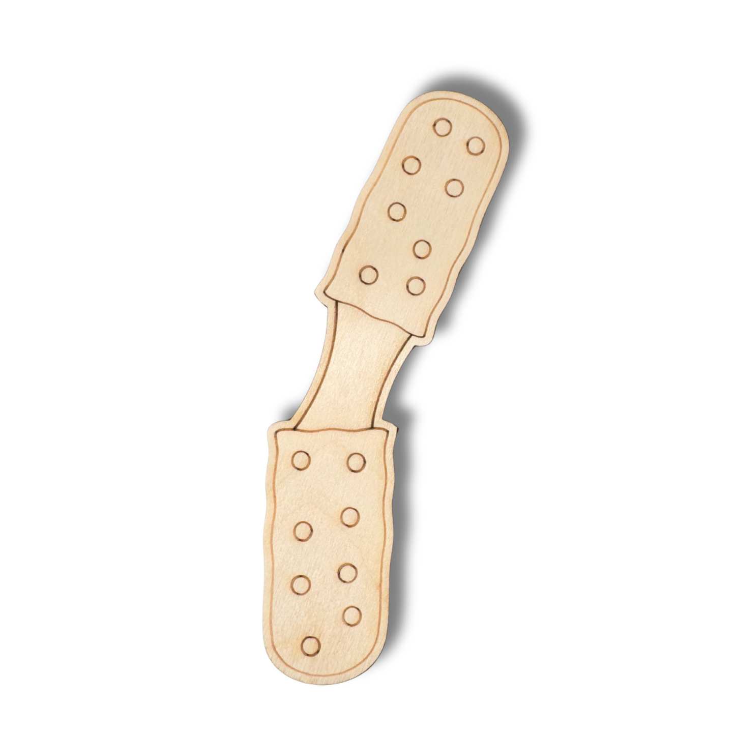 Unfinished Wood Etched Mozzarella Shape | Paint By Line Crafts | up to 30" DIY