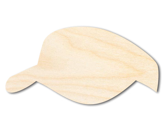 Unfinished Visor Hat Silhouette | DIY Craft Cutout | up to 46" DIY