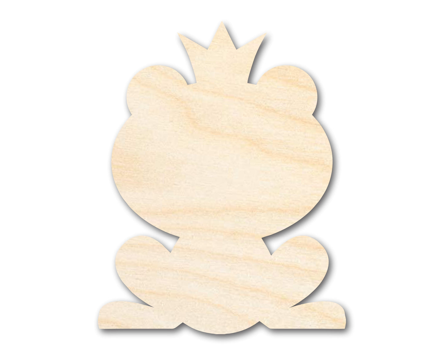 Unfinished Frog Prince Wood Cutout Shape | DIY Craft Cutout | up to 46" DIY