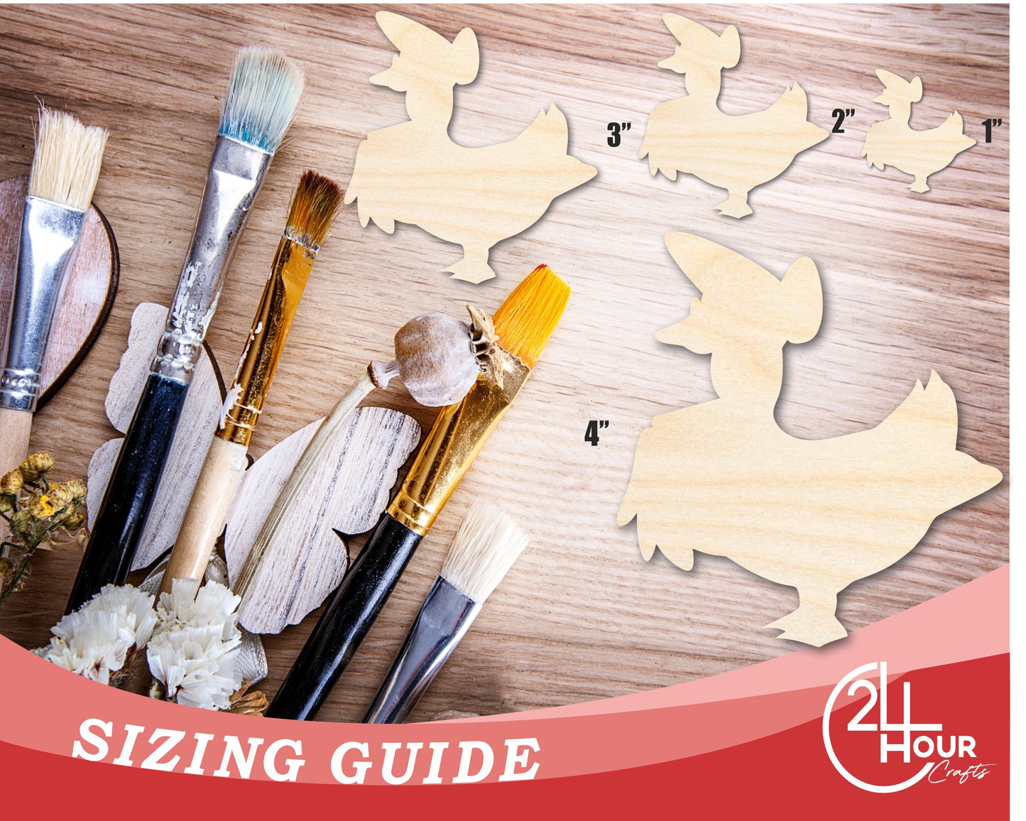 Unfinished Mother Goose Wood Cutout Shape | DIY Craft Cutout | up to 46" DIY