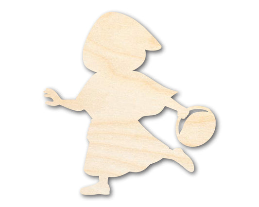 Unfinished Little Red Riding Hood Wood Cutout Shape | DIY Craft Cutout | up to 46" DIY