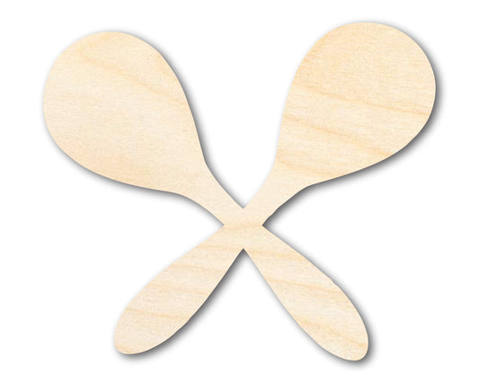 Unfinished Maraca Shape | DIY Craft Cutout | up to 46" DIY