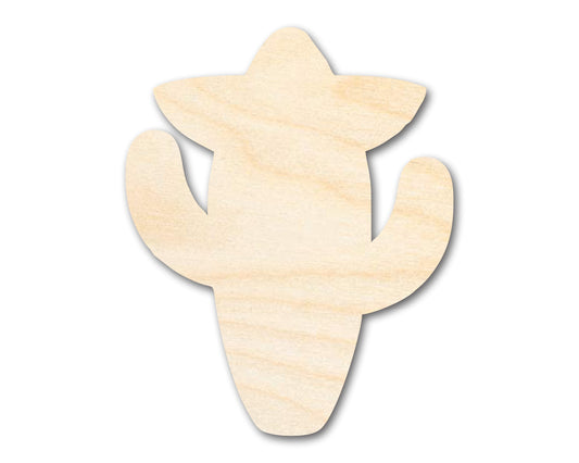 Unfinished Sombrero Cactus Shape | DIY Craft Cutout | up to 46" DIY