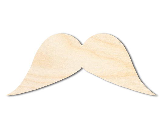 Unfinished Mustache Silhouette | DIY Craft Cutout | up to 46" DIY