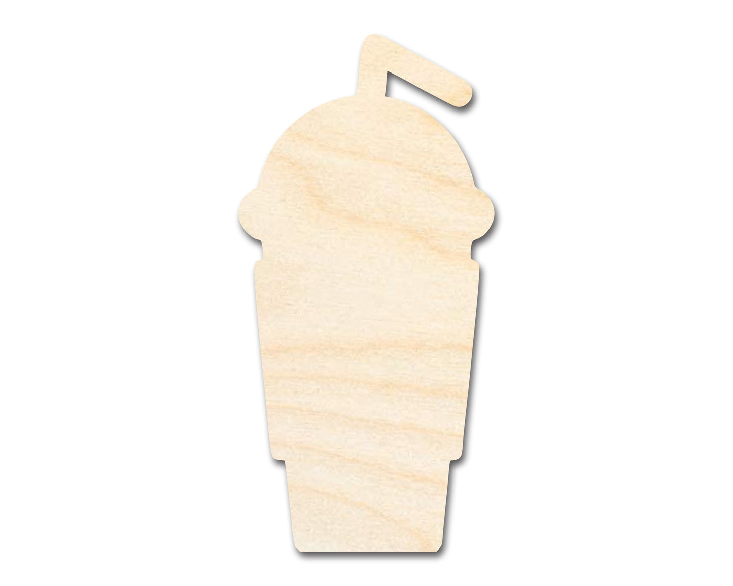 Unfinished Frappuccino Silhouette | DIY Craft Cutout | up to 46" DIY